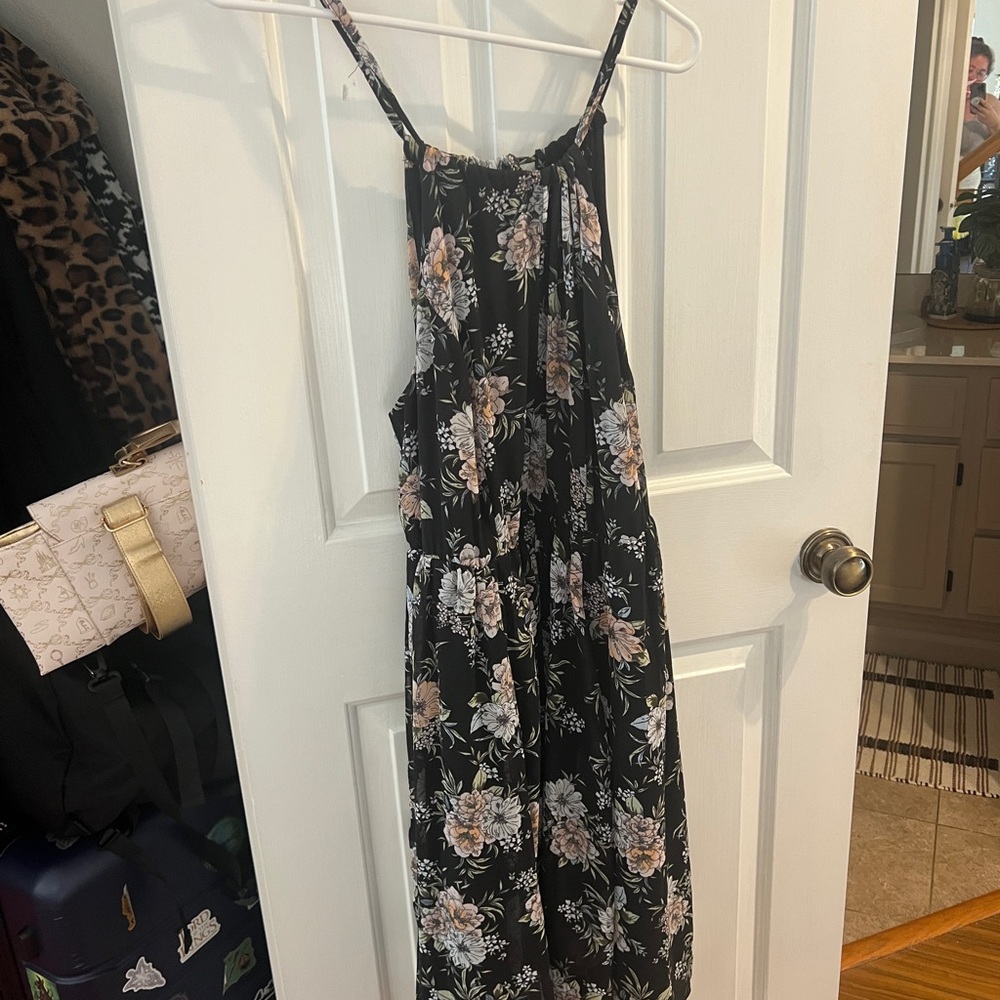 Torrid Black Floral Maxi Dress